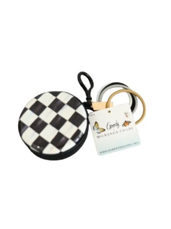 Goody x MacKenzie Other - NEW Goody x MacKenzie Childs Courtly Check Purse Charm Elastics 15 CT Whimsical